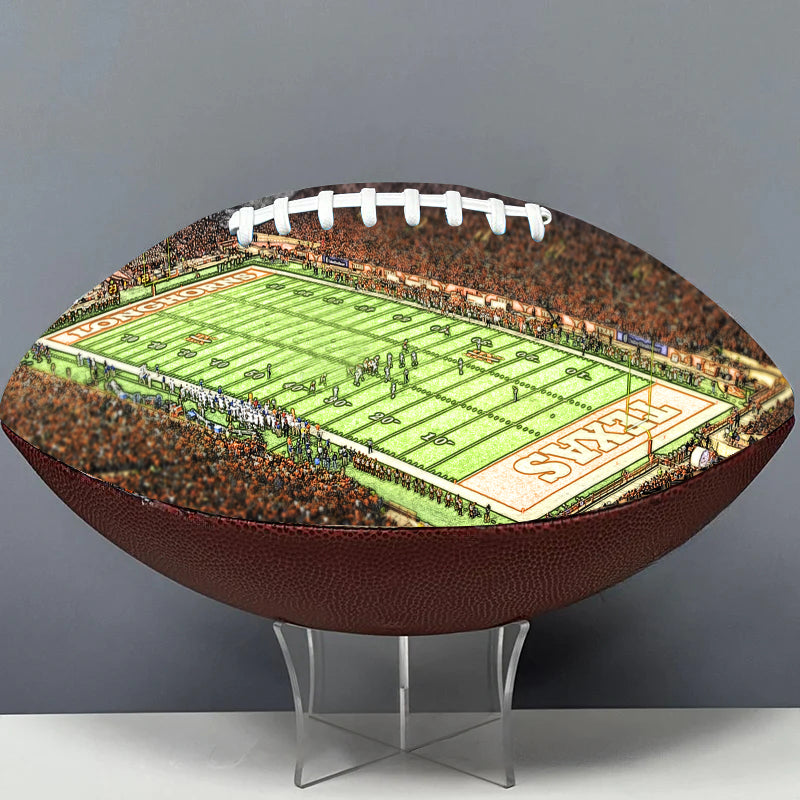 Darrell K Royal Memorial Stadium Football Painted Series