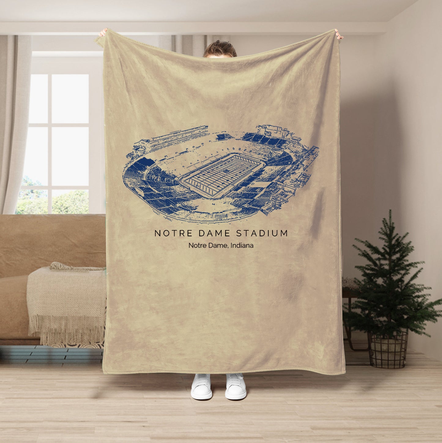 Notre Dame Stadium - Notre Dame Fighting Irish football,College Football Blanket