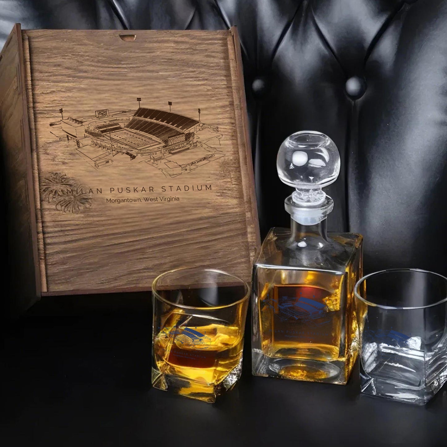 Milan Puskar Stadium - West Virginia Mountaineers Whiskey Cup Set Series