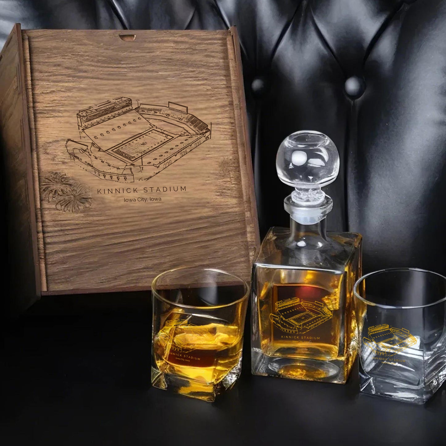 Kinnick Stadium - Iowa Hawkeyes Whiskey Cup Set Series