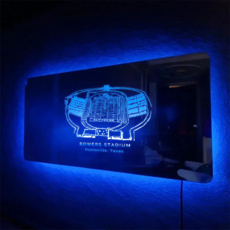 Bowers Stadium Mirror Light-Gifts For Sports Lovers、Sam Houston Bearkats