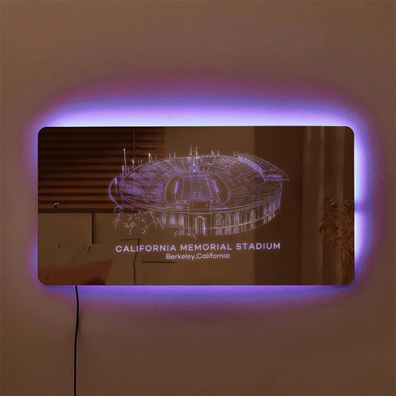 California Memoria Stadium Mirror Light-Gifts For Sports Lovers、California Golden Bears